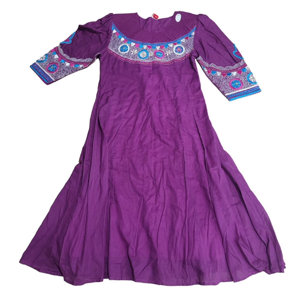 Vintage The Miss‎ Purple Embroidered Caften